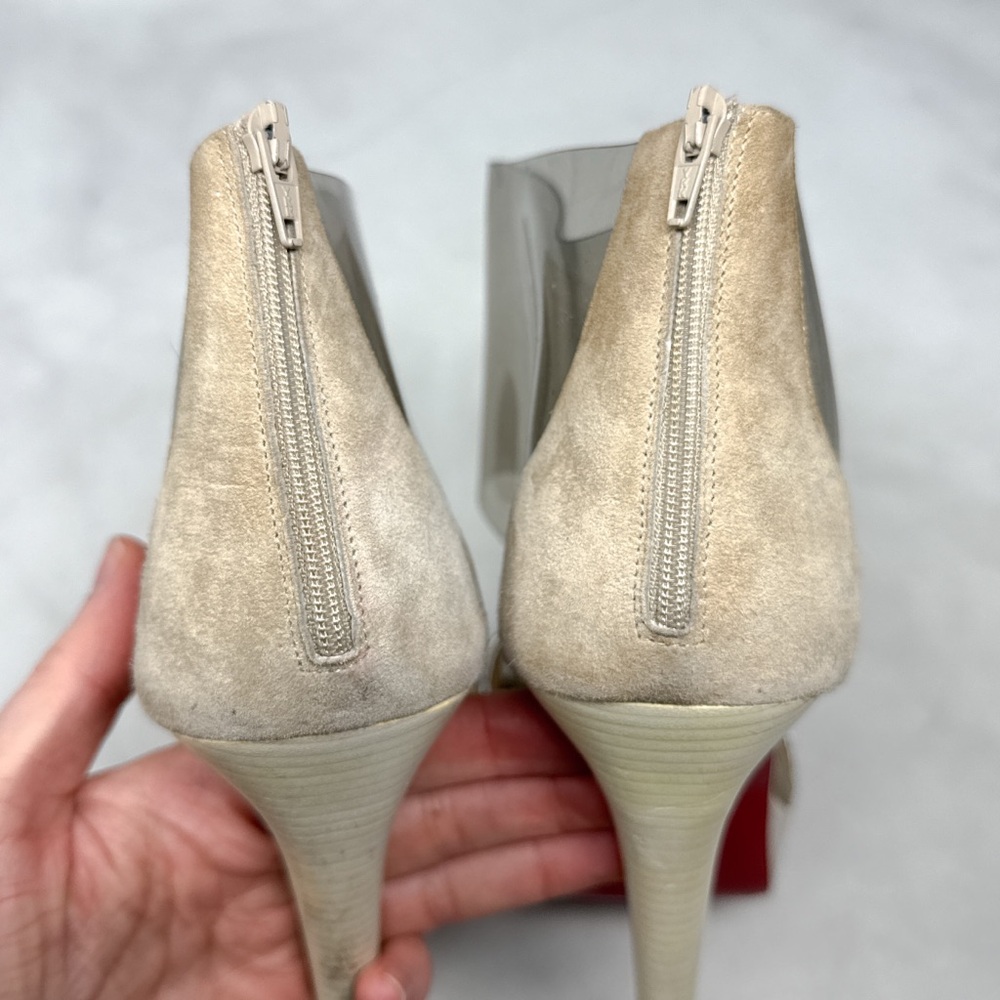 Christian Louboutin Dufoura 140 PVC Python Platform Stiletto Sandal Heels 40 - Picture 10 of 16